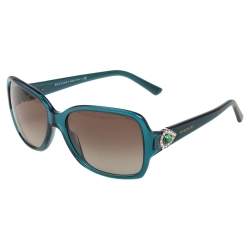 Pre Owned Bvlgari Blue 8119-B Square Sunglasses