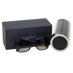 Pre Owned Bvlgari Blue 8119-B Square Sunglasses