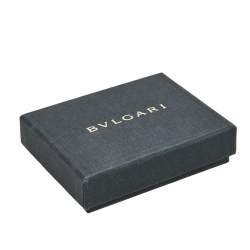 Bvlgari Sterling Silver Black Signature Disc Adjustable Cord Bracelet
