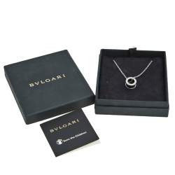 Bvlgari Save The Children B.Zero1 Black Ceramic Silver Pendant Necklace