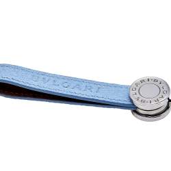 Pre Owned Bvlgari B-Zero 1 Blue Leather Phone Strap