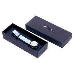 Pre Owned Bvlgari B-Zero 1 Blue Leather Phone Strap