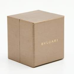 Pre Owned Bvlgari Save the Children Black Ceramic Silver Band Ring Size 62