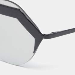 Bvlgari Black 6089 Round Mirrored Sunglasses