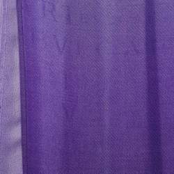 Bvlgari Purple Ombre Logo Cashmere & Silk Scarf