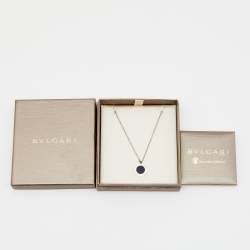 Bvlgari Bvlgari Save the Children 10th Anniversary Onyx Ruby Sterling Silver Pendant Necklace
