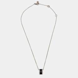 Bvlgari B.Zero1 Save the Children Black Ceramic Sterling Silver Pendant Necklace