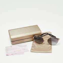 Bvlgari Black 6155 Oval Sunglasses