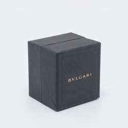 Bvlgari Black Leather Gold Tone Double Coiled Wrap Bracelet