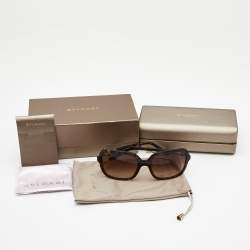 Bvlgari Brown Havana/ Brown Gradient BV 8228B Oversized Sunglasses