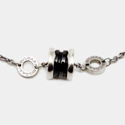 Bvlgari B.Zero1 Black Ceramic Sterling Silver Bracelet M/L