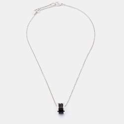 Bvlgari Save the Children Black Ceramic and Sterling Silver Pendant Necklace