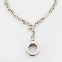 Bvlgari B.Zero1 Sterling Silver Chain Link Charm Bracelet