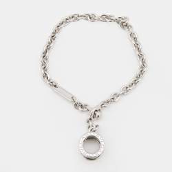 Bvlgari B.Zero1 Sterling Silver Chain Link Charm Bracelet