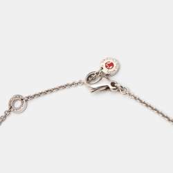 Pre Owned Bvlgari B.Zero1 Save The Children Ceramic Sterling Silver Pendant Necklace