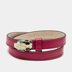 Serpenti leather bracelet hot sale