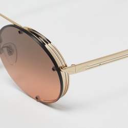 Bvlgari Brown 6127 Gradient  Round Sunglasses