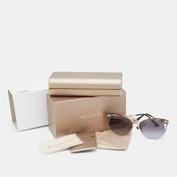 Pre Owned Bvlgari Gold/Grey Gradient 6110 Cat-eye Sunglasses