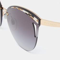 Pre Owned Bvlgari Gold/Grey Gradient 6110 Cat-eye Sunglasses