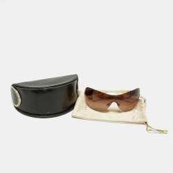 Bvlgari Brown Gradient 6054-B Frameless Shield Sunglasses