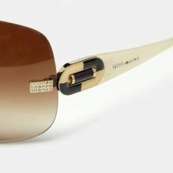 Bvlgari Brown Gradient 6054-B Frameless Shield Sunglasses