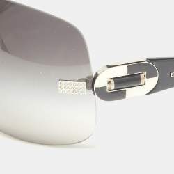 Pre Owned Bvlgari Black Gradient 6054-B Frameless Shield Sunglasses