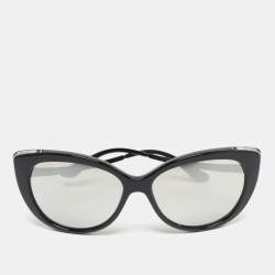 Bvlgari Black/Grey Serpenti 8178 Mirror Cat Eye Sunglasses