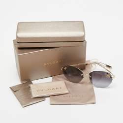 Pre Owned Bvlgari Black Gradient 6099 Serpenti Poisoncandy Sunglasses