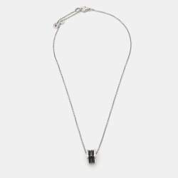 مملوكة مسبقًا Bvlgari B.Zero1 Save The Children Ceramic Sterling Silver Pendant Necklace