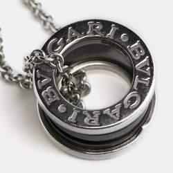 مملوكة مسبقًا Bvlgari B.Zero1 Save The Children Ceramic Sterling Silver Pendant Necklace