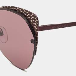 Bvlgari Purple/Gold 6096 Serpenti BV Butterfly Sunglasses