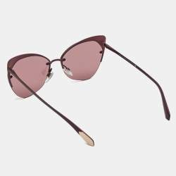 Bvlgari Purple/Gold 6096 Serpenti BV Butterfly Sunglasses