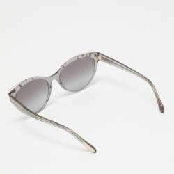 Pre Owned Bvlgari Grey BV 8209 Cat Eye Sunglasses