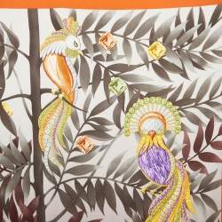 Pre Owned Bvlgari Multicolor Printed Silk Square Scarf 