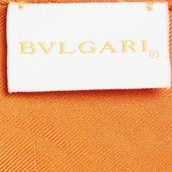Pre Owned Bvlgari Multicolor Printed Silk Square Scarf 
