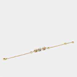 Pre Owned Bvlgari B.Zero1 18k Three Tone Gold Bracelet