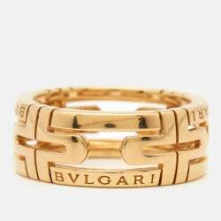 Bvlgari Parentesi 18k Yellow Gold Ring Size 52