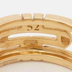Bvlgari Parentesi 18k Yellow Gold Ring Size 52