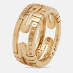 Bvlgari Parentesi 18k Yellow Gold Ring Size 52