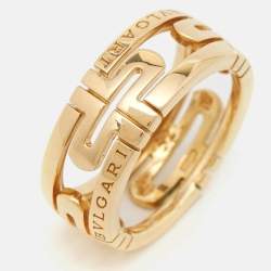 Bvlgari Parentesi 18k Yellow Gold Ring Size 52