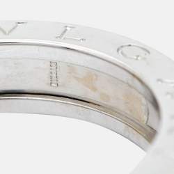 Bvlgari B.Zero1 1-Band 18k White Gold Ring Size 54