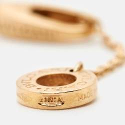 Pre Owned Bvlgari Divas' Dream Lapis Lazuli 18k Rose Gold Bracelet SM