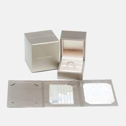 Pre Owned Bvlgari Serpenti Viper18k White Gold Ring Size 54