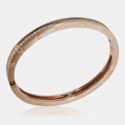 Bvlgari 18k Rose Gold B.zero1 Bracelet in 1.27 CTW