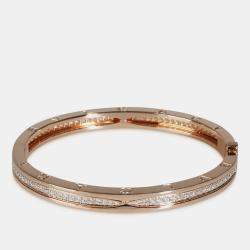 Bvlgari 18k Rose Gold B.zero1 Bracelet in 1.27 CTW