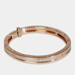 Bvlgari 18k Rose Gold B.zero1 Bracelet in 1.27 CTW