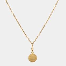 Pre Owned Bvlgari Bvlgari Bvlgari Onyx 18k Yellow Gold Necklace