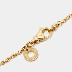 Pre Owned Bvlgari Bvlgari Bvlgari Onyx 18k Yellow Gold Necklace