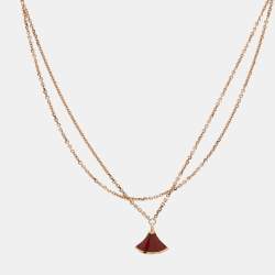 Bvlgari Divas' Dream  Carnelian 18k Rose Gold Bracelet M/L