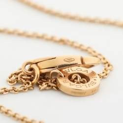 Pre Owned Bvlgari Divas' Dream Carnelian Diamond 18K Rose Gold Necklace